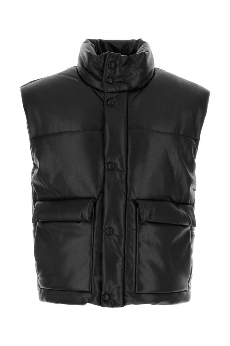 Nanushka Black Synthetic Leather Jovan Padded Jacket