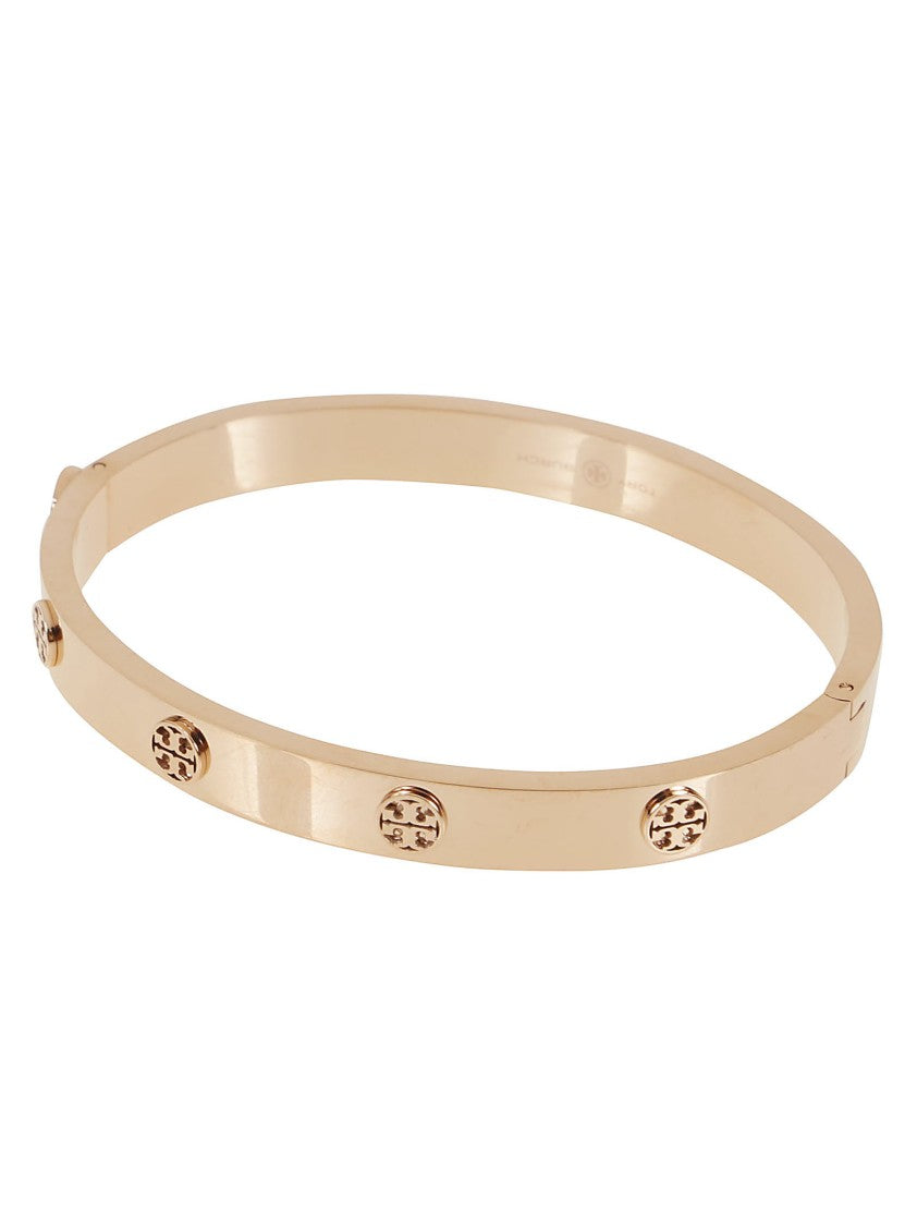 Tory Burch Polished Gold Stainless Steel Bracelet