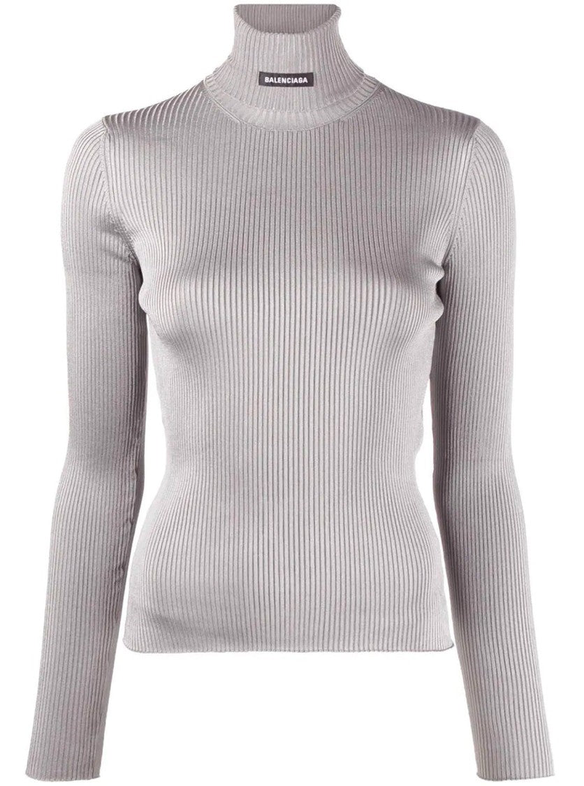 Balenciaga Ribbed Turtleneck Sweater