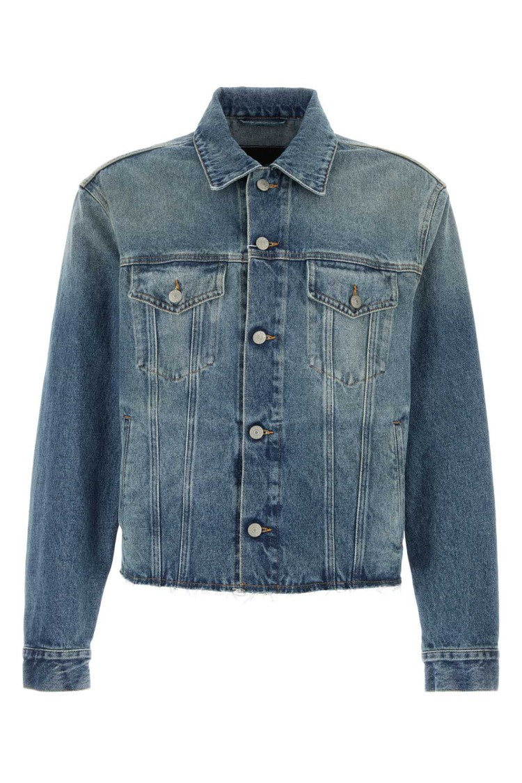 Mm6 By Maison Margiela Vintage Faded Wash Denim Jacket