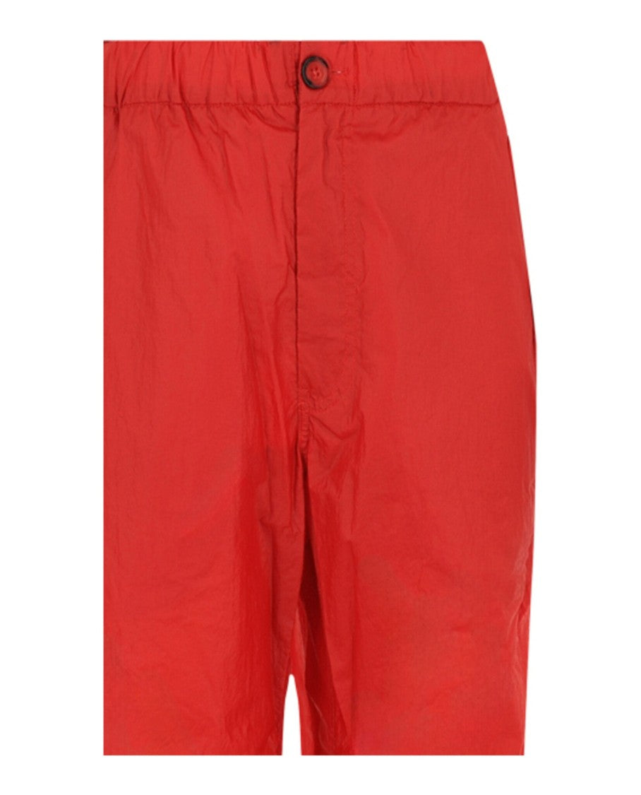 Ferragamo Coated Drawstring Straight-Leg Pants