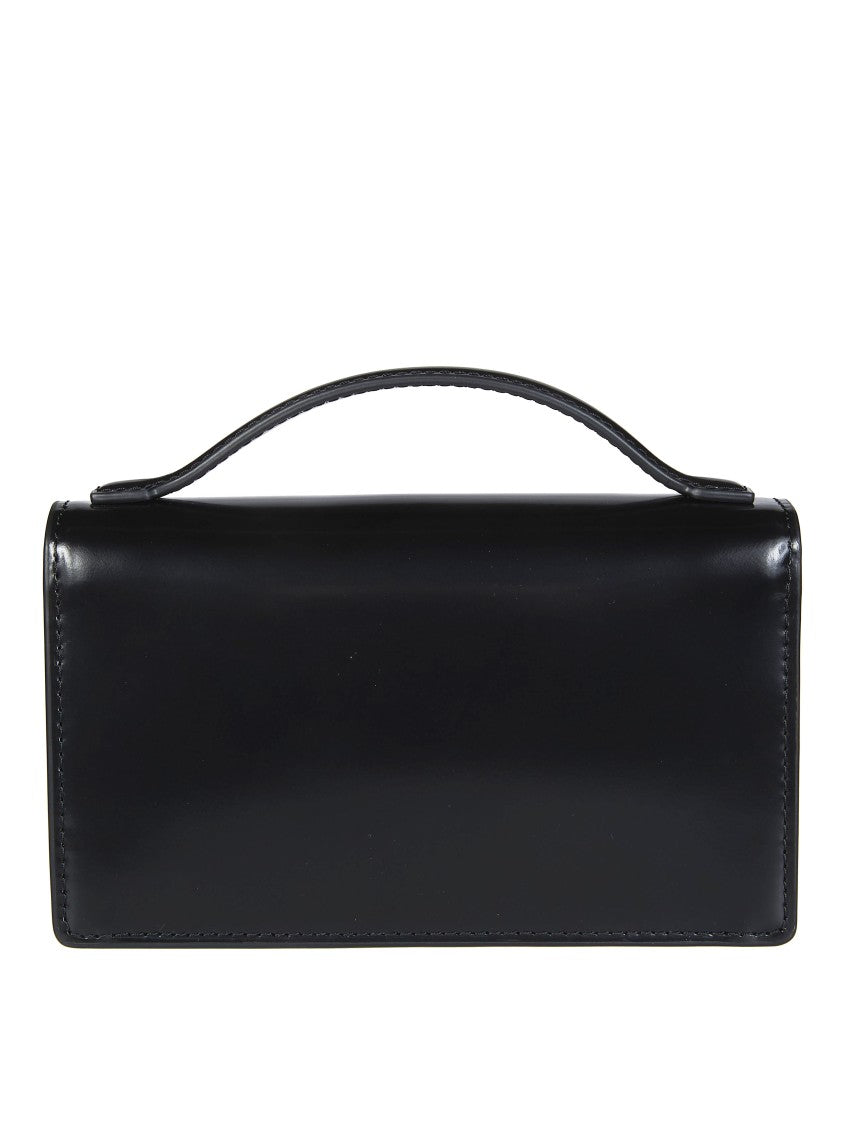 Marc Jacobs Black The Mirror Mini Leather Handbag