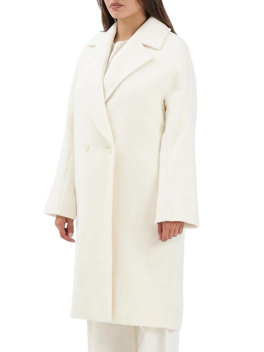 Max Mara Double-Breasted Tokio Alpaca Wool Coat With Minimalist Design