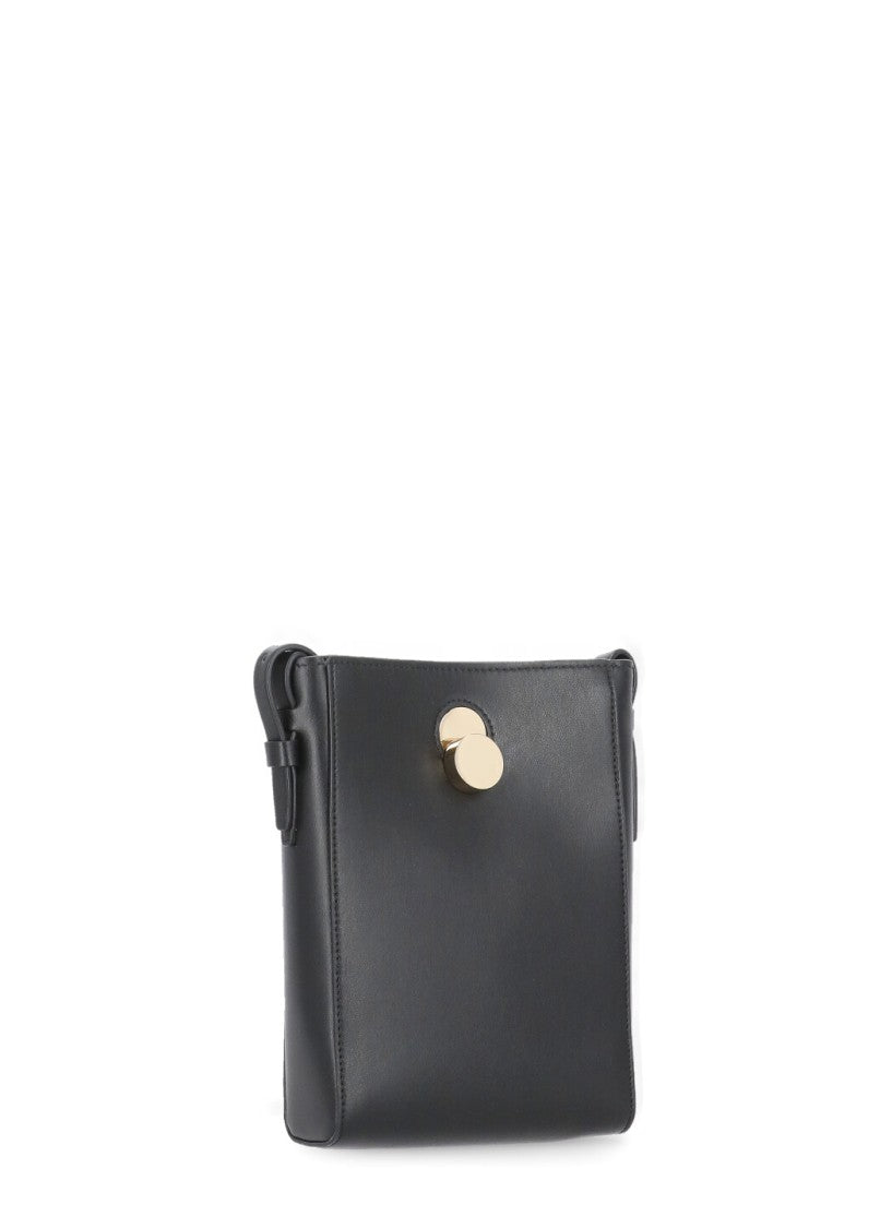 Fabiana Filippi Black Leather Shoulder Bag