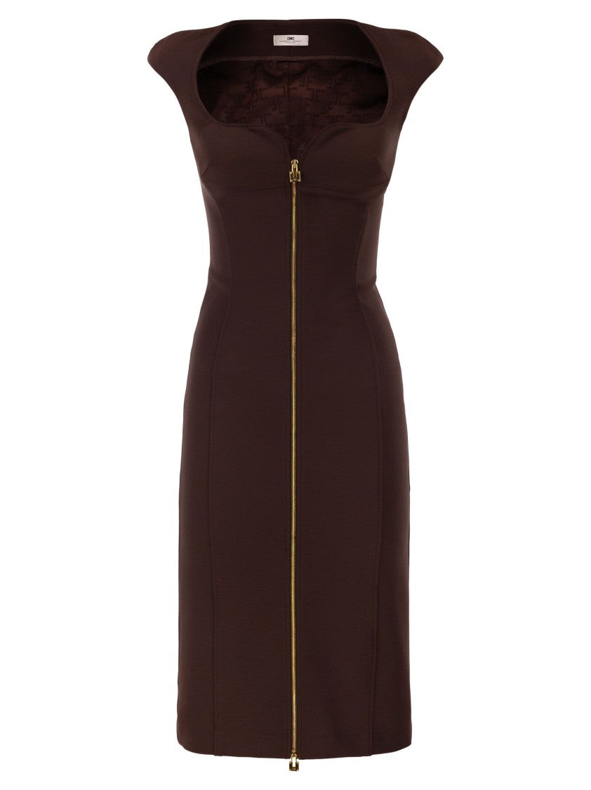 Elisabetta Franchi Double Stretch Crepe Dress