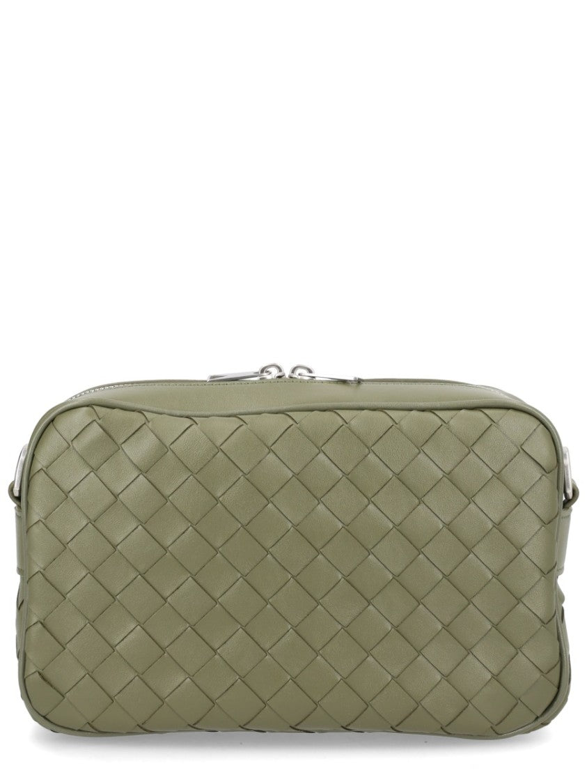 Bottega Veneta Rectangular Braided Calf Leather Shoulder Bag