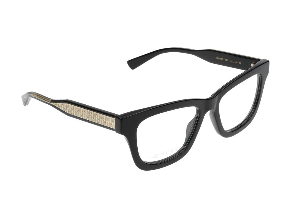 Gucci Eyeglasses Gg2066o 005 Black Black Transpare 51/17/140