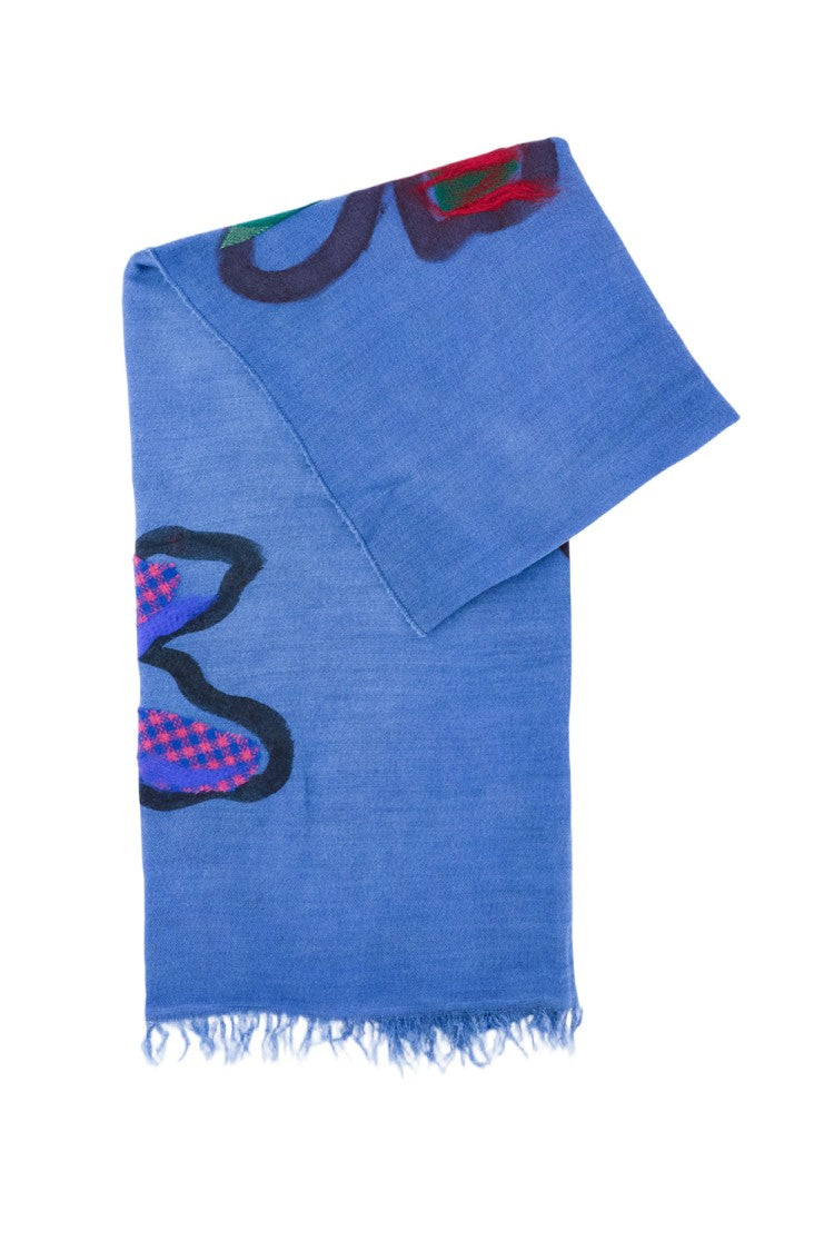 Exquisite J Multicolour Artistic Scarf With Soft Texture
