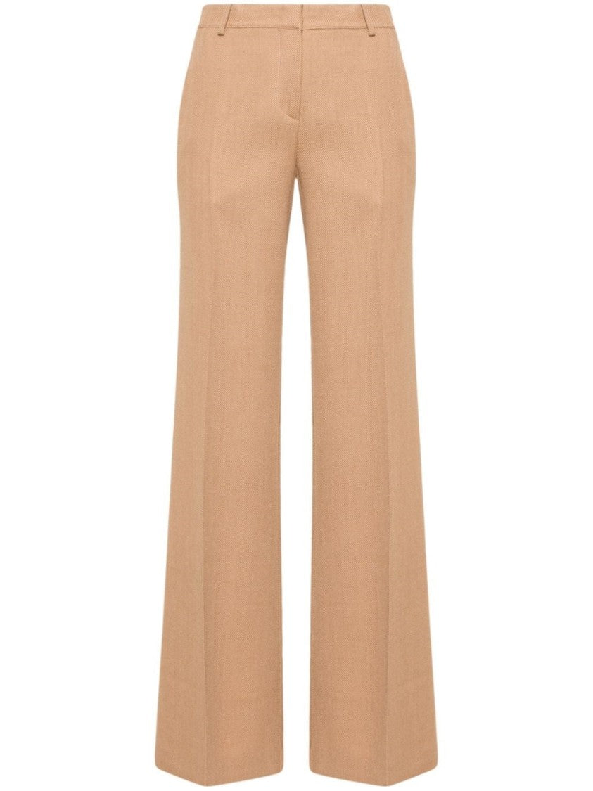 Etro Beige Wide Leg Trousers
