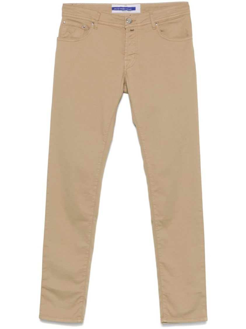 Jacob Cohen Almond Beige Jeans With Classic Five-Pocket Design