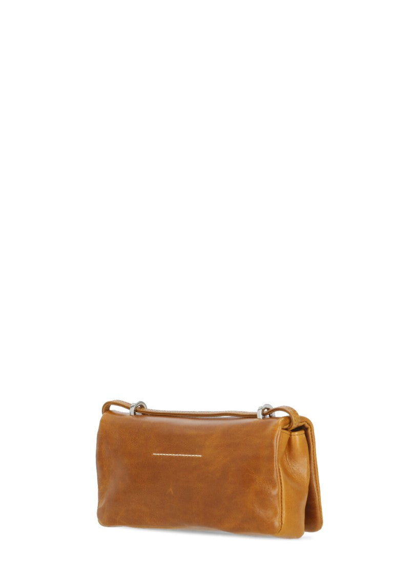 Mm6 By Maison Margiela Rectangular Smooth Leather Shoulder Bag