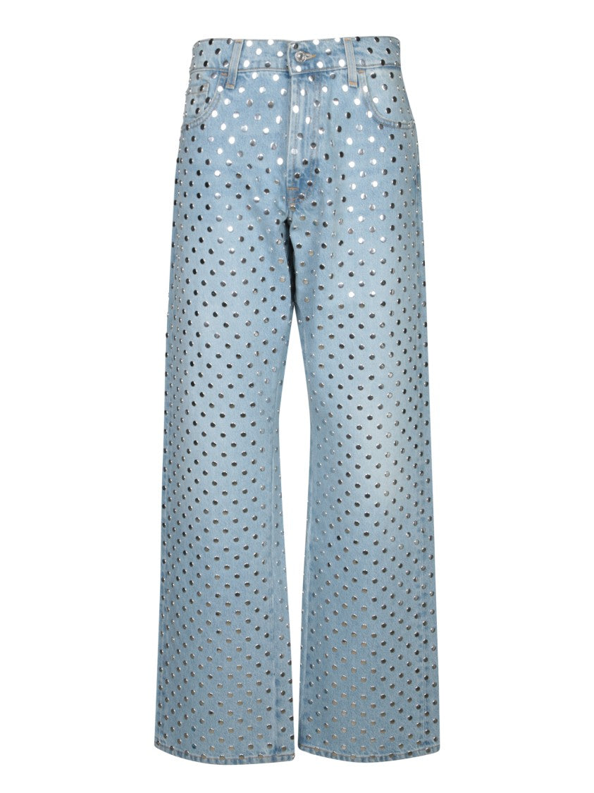 7 For All Mankind Light Blue Wide-Leg Jeans