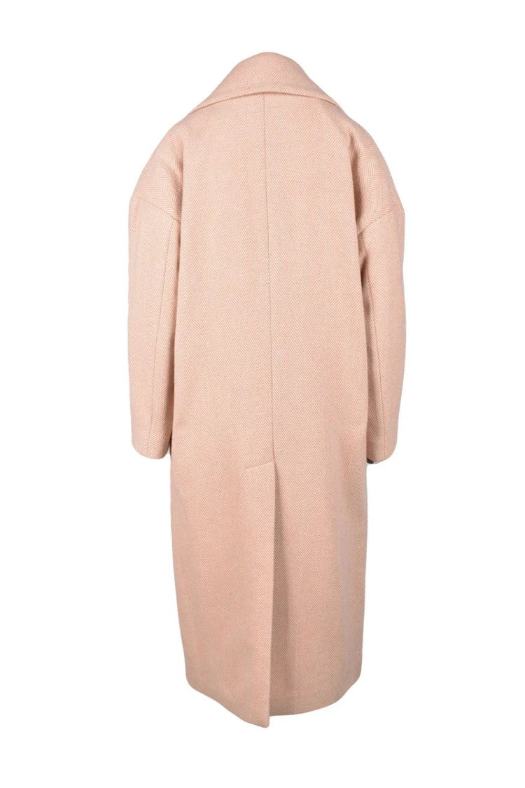 Bottega Martinese Wool Blend Coat - Pink