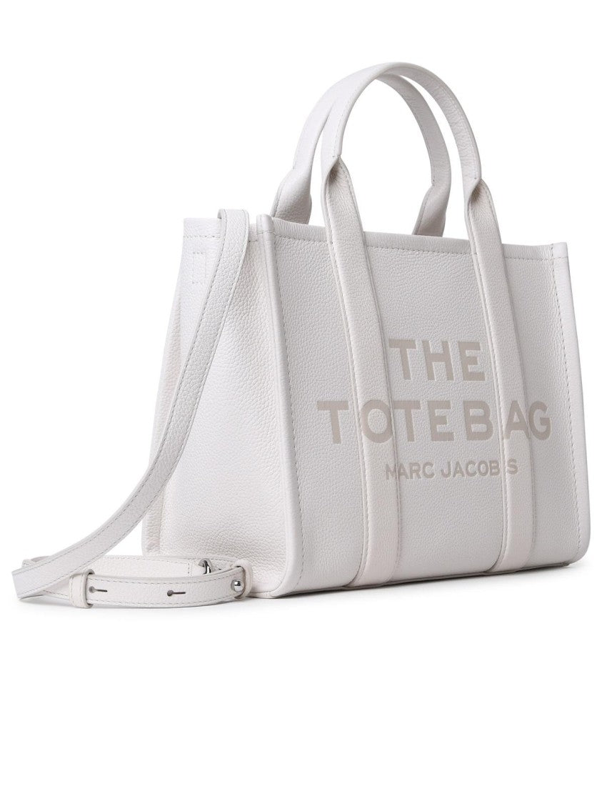 Marc Jacobs (The) Cream Leather Midi Tote Bag