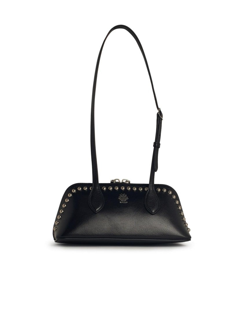 Bally Praline' Black Leather Bag