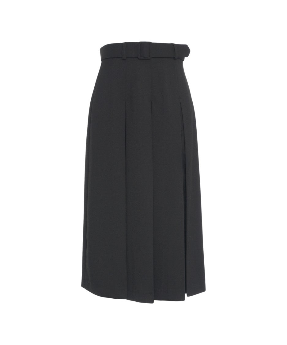 Kaos Midi Skirt Pleated