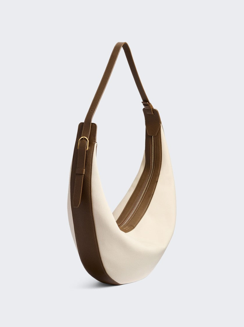 Khaite Augustina Canvas Hobo Bag Cream
