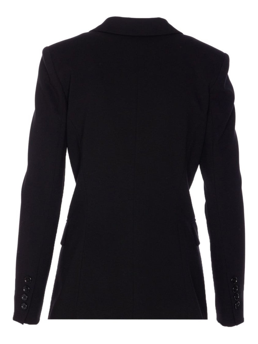 Pinko Tailored Black Jacket With Structured Shoulders
