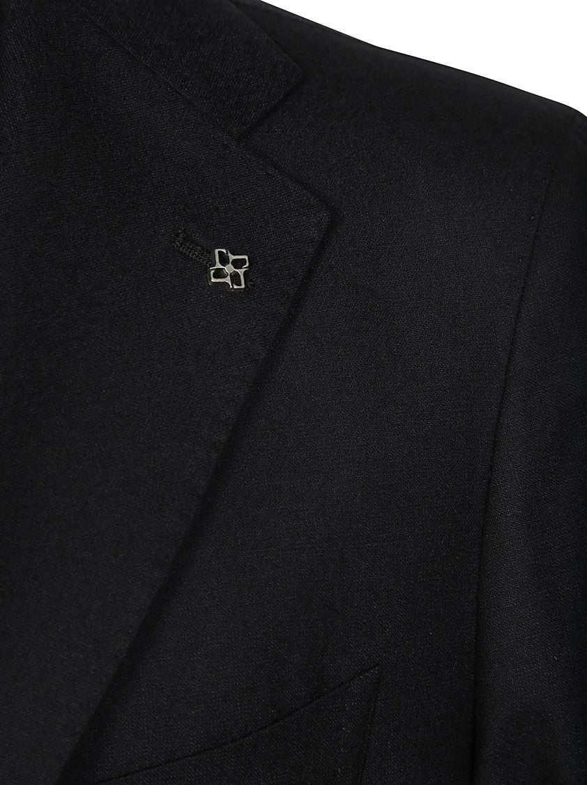 Tagliatore Single-Breasted Tailored Suit With Notched Lapel