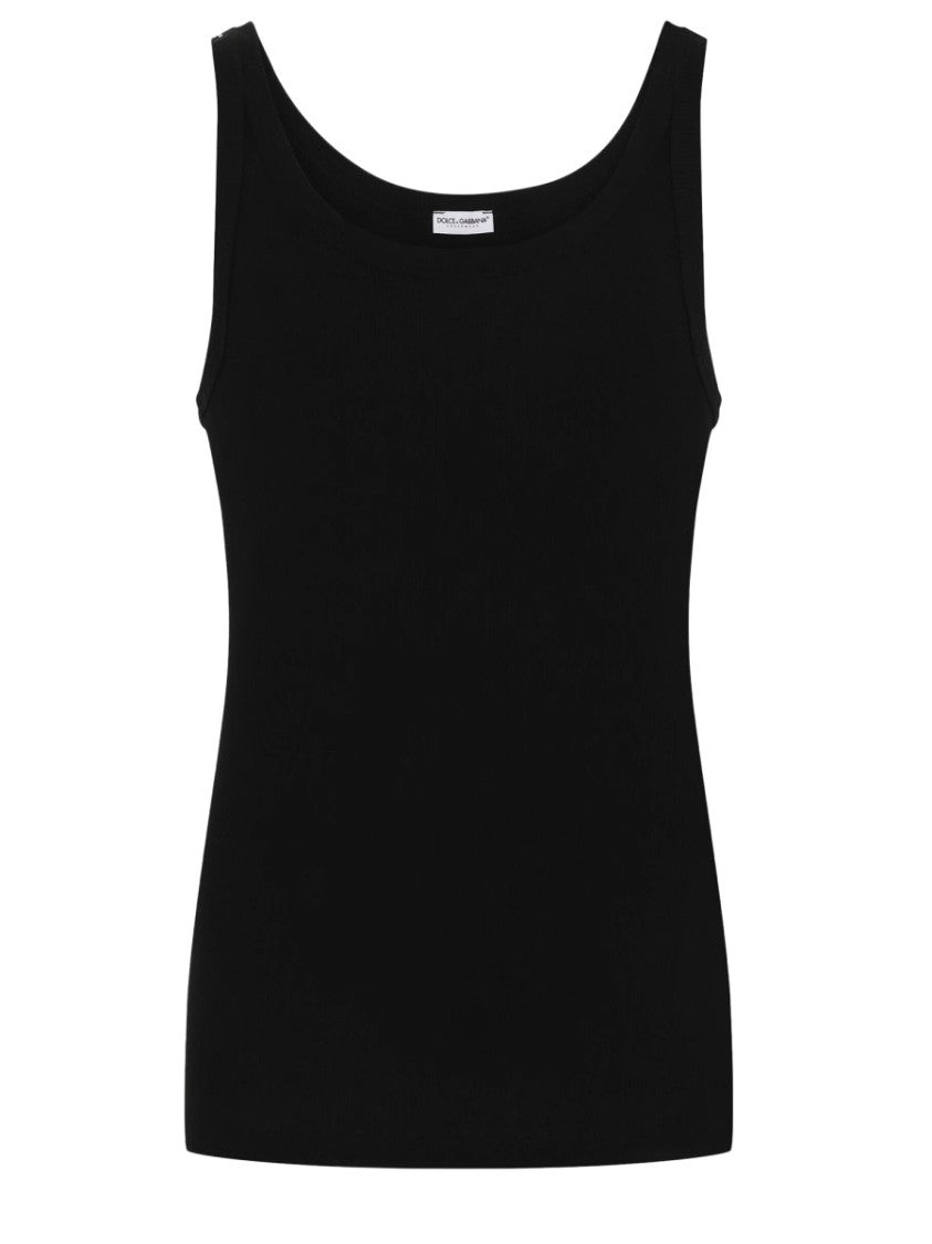 Dolce & Gabbana Marcello Cotton Minimalist Tank Top
