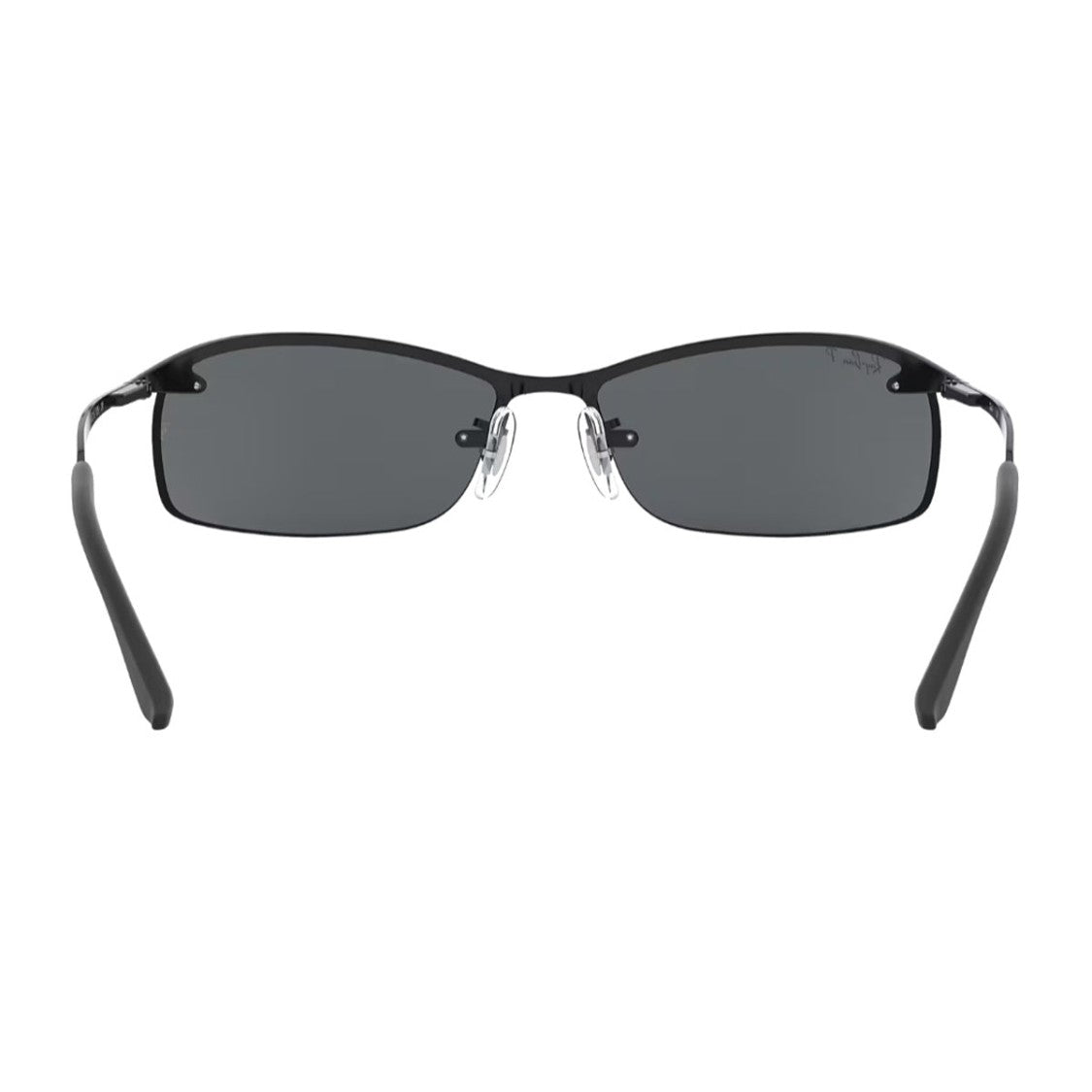 Ray Ban Black Rb3183 Contemporary Metal Rectangular Sunglasses
