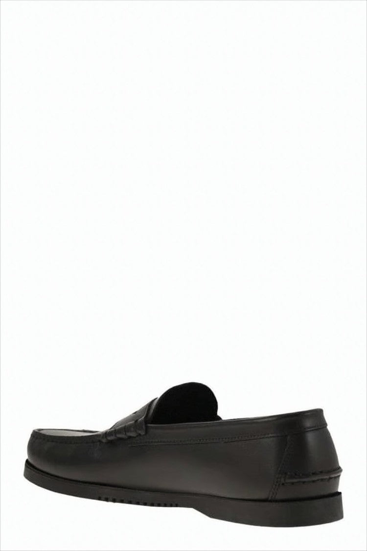 Paraboot Penny Loafers With Smooth Leather And Rubber Sole