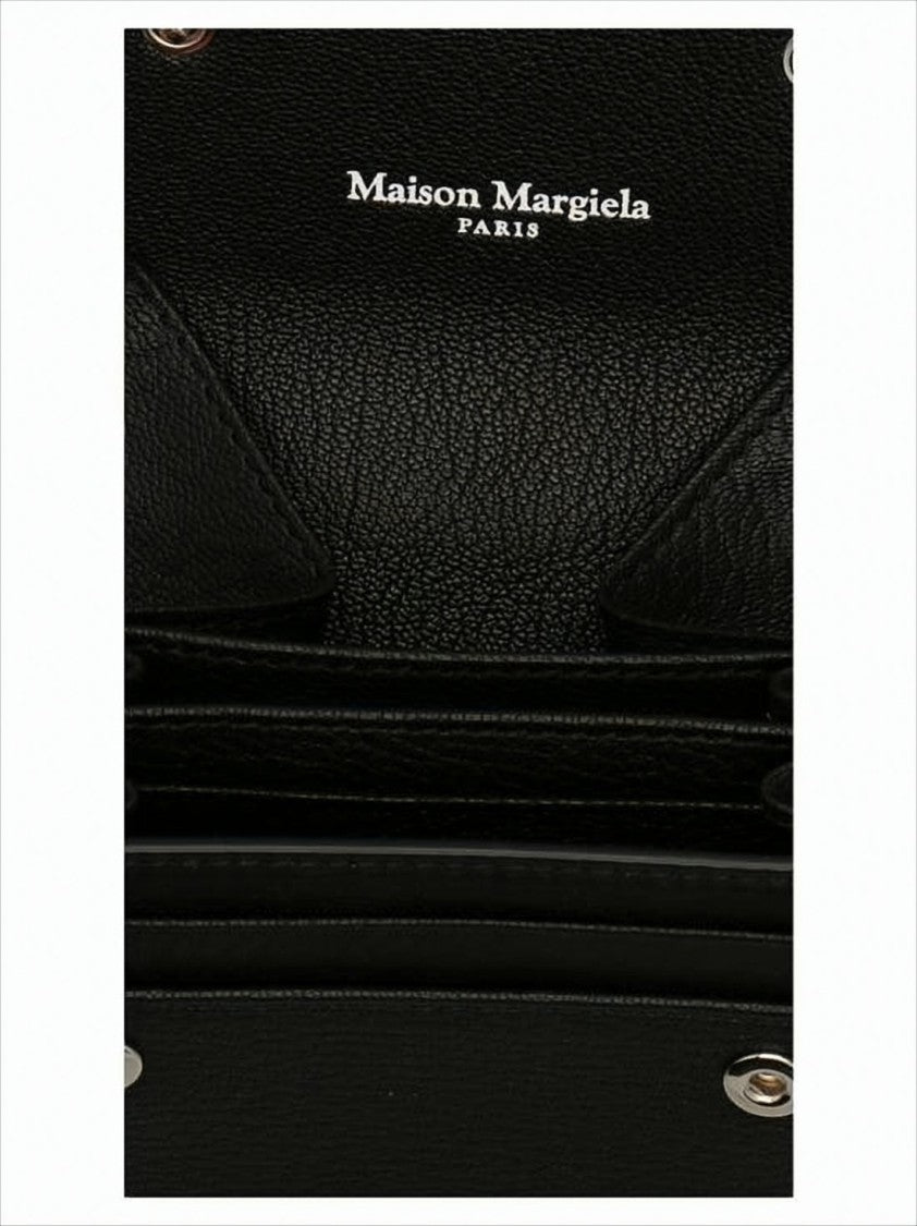Maison Margiela Textured Napa Leather Card Wallet With Signature Stitching