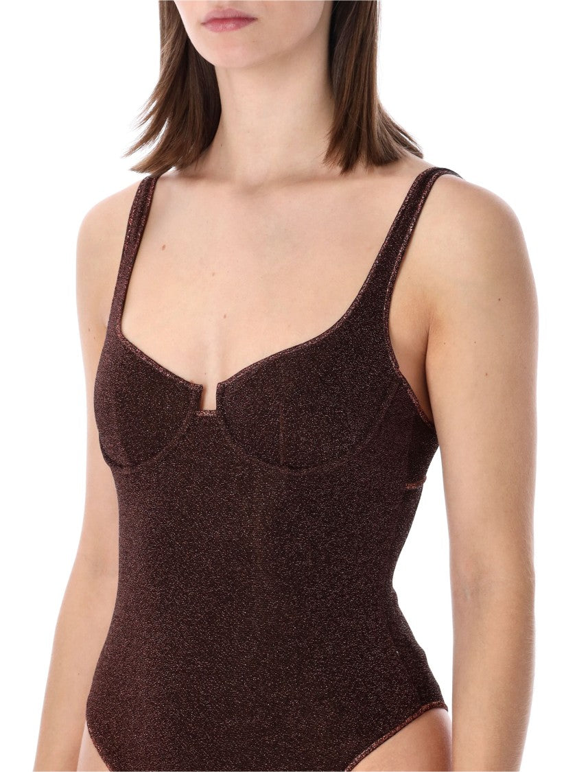 Oséree Lumiere Balconette Lurex One Piece