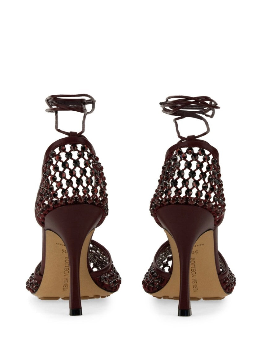 Bottega Veneta Leather-Covered Stiletto Heel Sandal