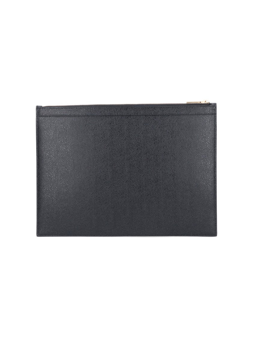 Thom Browne "Pebble Grain" Pouch – Black