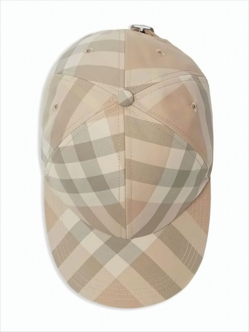 Burberry Checkered Pattern Baseball Cap