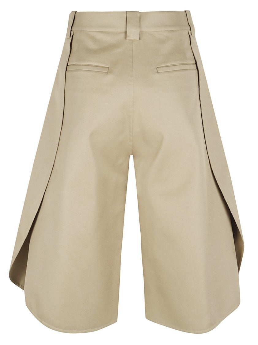Balenciaga Tulip-Shape Cotton Shorts With Distinct Panel Construction