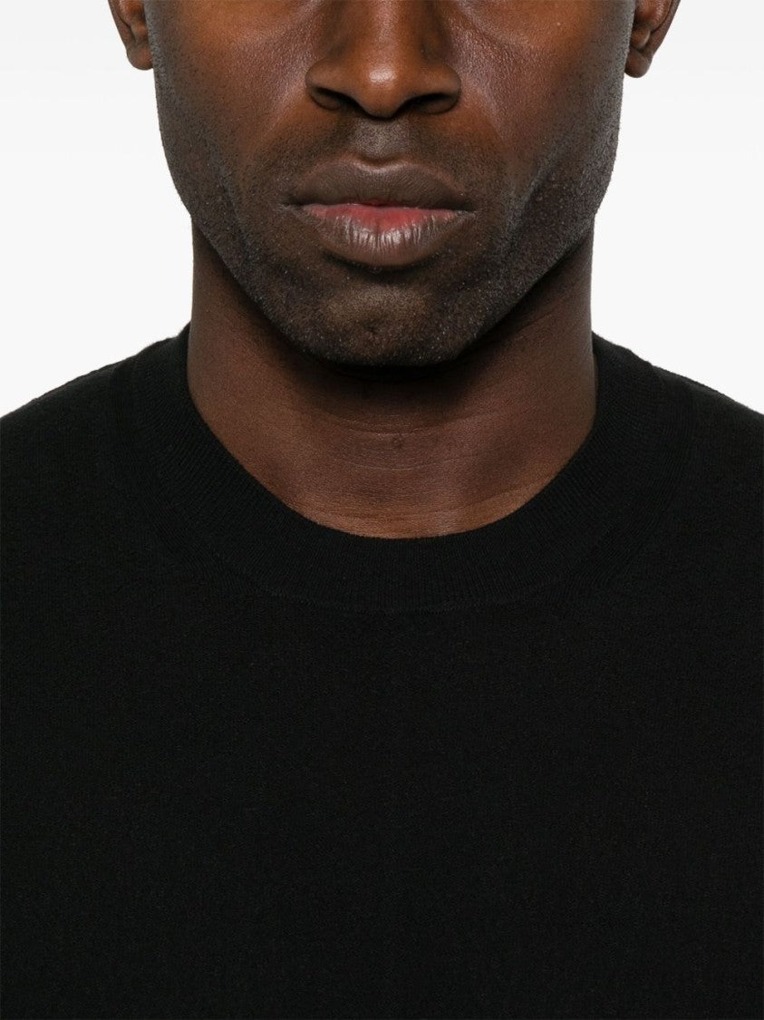 Paolo Pecora Classic Crew Neck Slub Knit T-Shirt