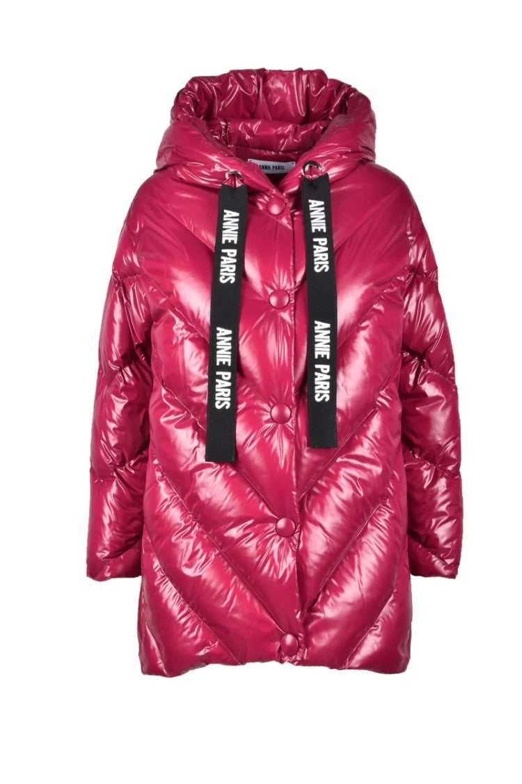Annie Paris Polyamide Down Jacket - Fuchsia