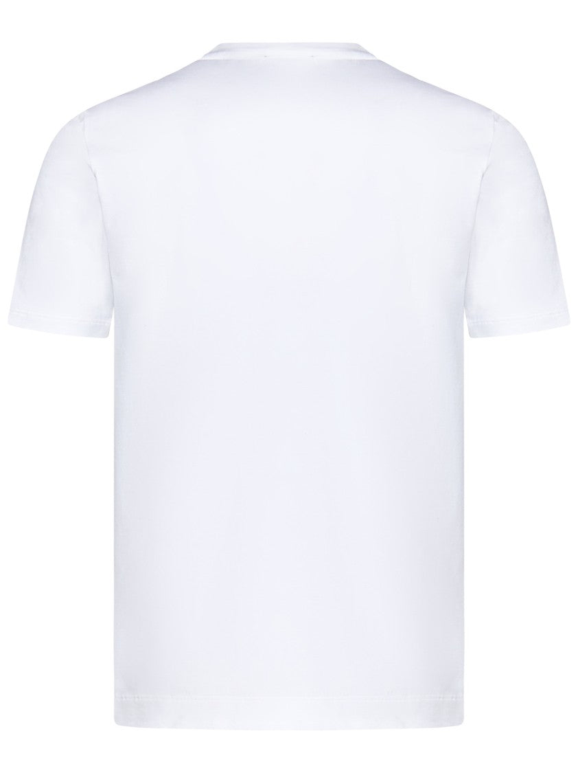 Cruciani Crew Neck T-Shirt In Stretch Cotton Jersey