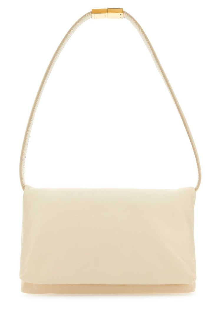 Marni Ivory Leather Prisma Shoulder Bag