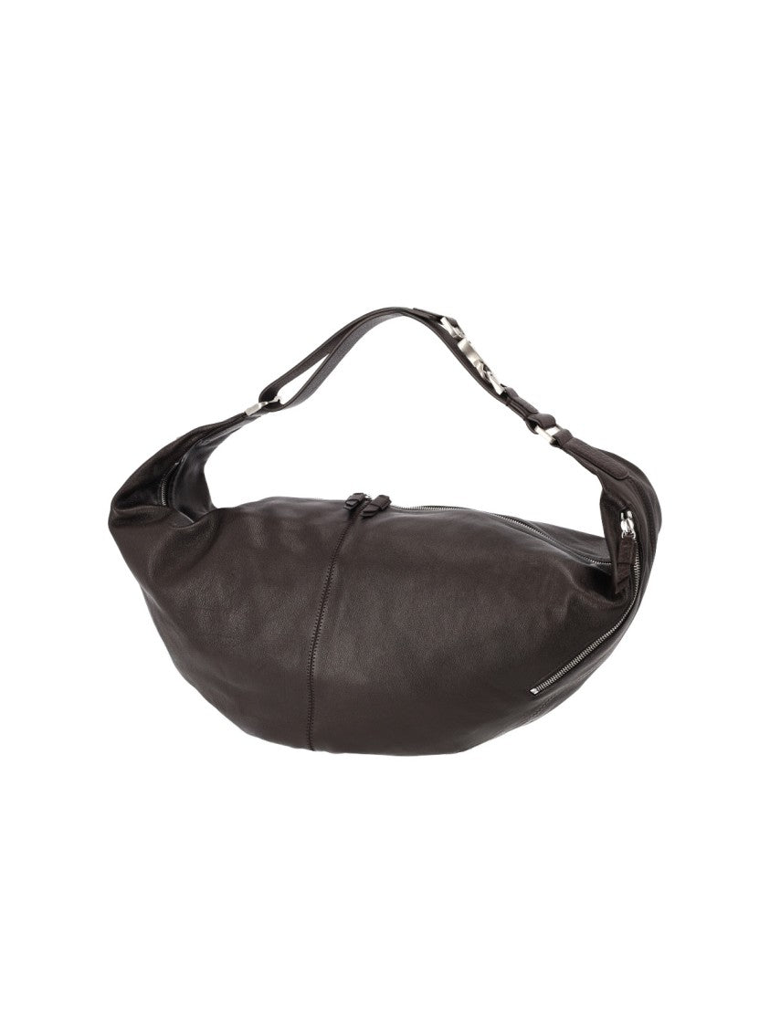Lemaire Black Sleek Elongated Adjustable Shoulder Bag