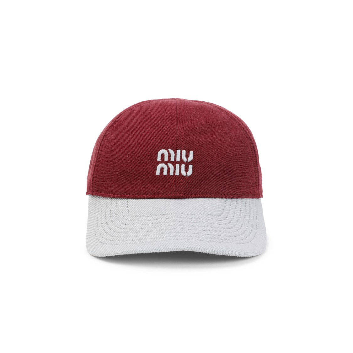 Miu Miu Multicolor Cotton Baseball Cap With Embroidered Logo