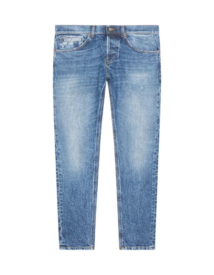 Dondup Straight-Fit Medium Blue Jeans
