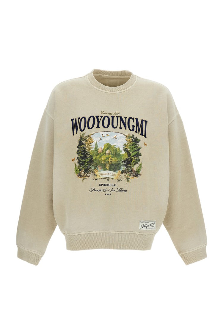 Wooyoungmi Oversized Cotton Crewneck Sweatshirt