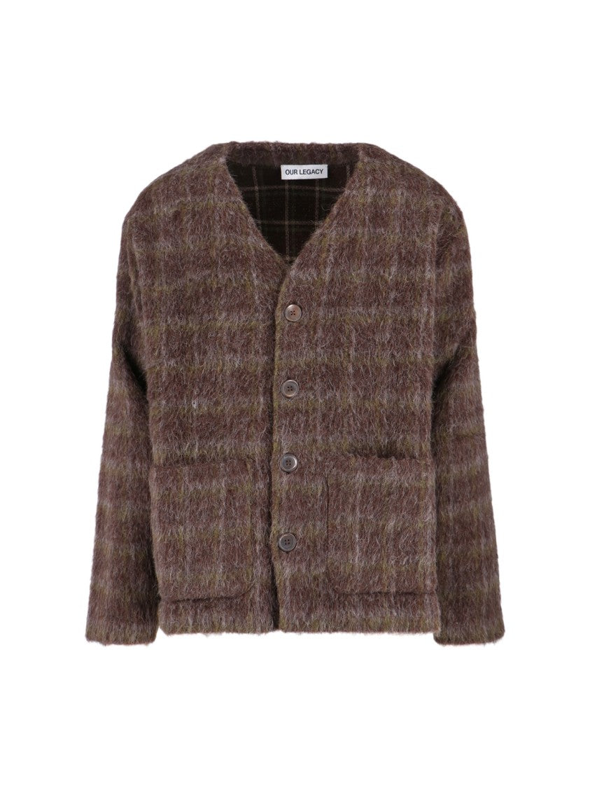 Our Legacy Plaid Cardigan – Brown