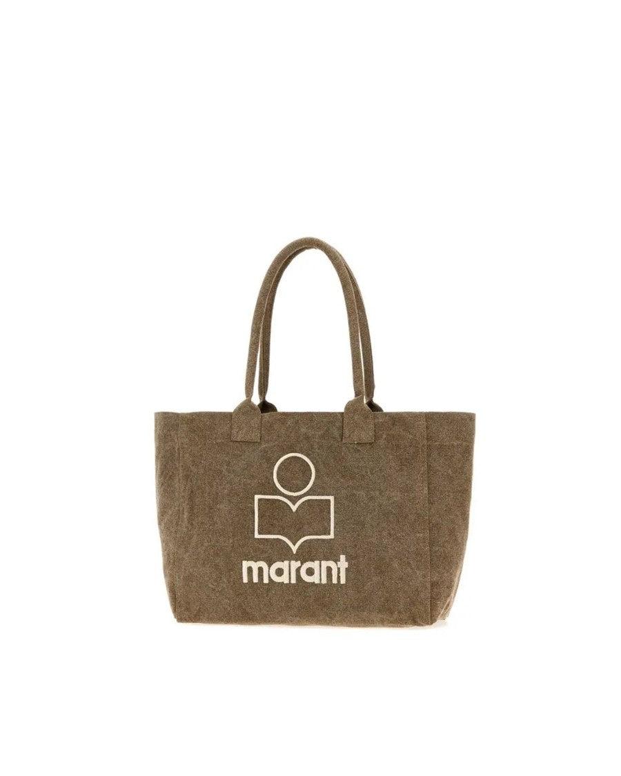 Isabel Marant Faded Effect Cotton Tote Bag