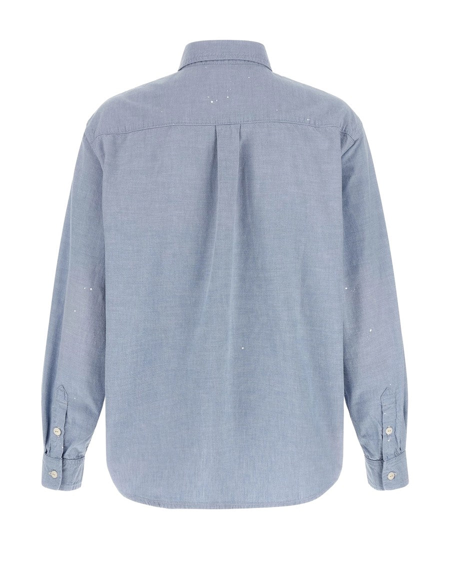 Carhartt Wip Winston Chambray Painter Faded Cotton Shirt