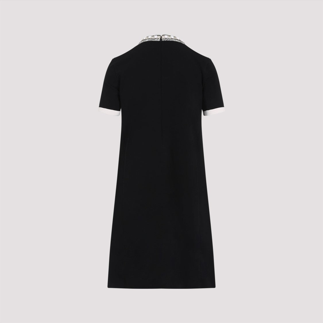Valentino Black Acetate Mini Dress