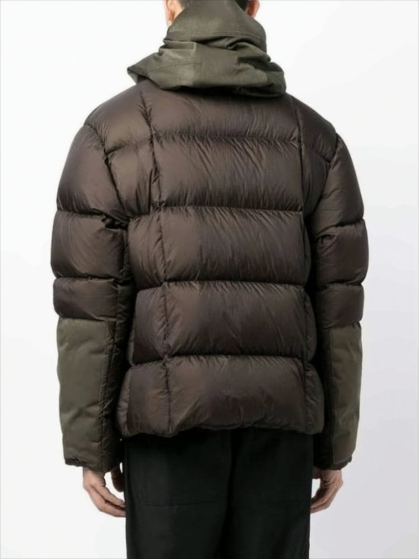 Ten C Quilted Brown Down Jacket