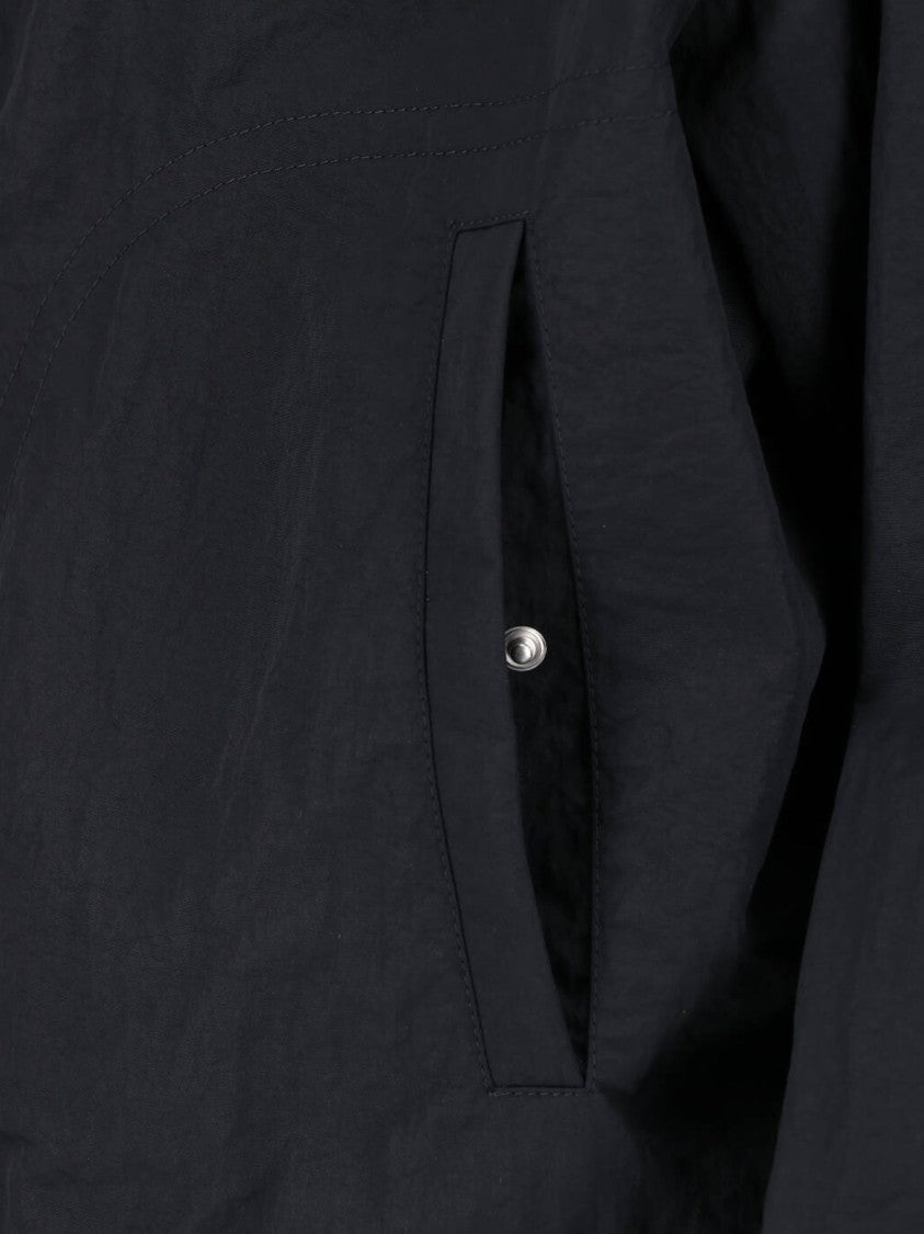 Laminar Black Sleek Zip-Up Minimalist Bomber Jacket