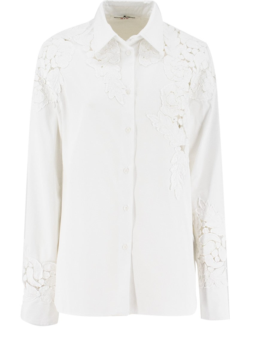 Ermanno Scervino Bright White Cotton Shirt