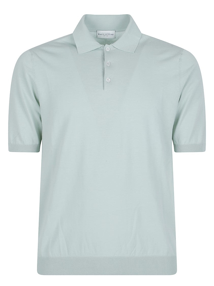 Ballantyne Short Sleeve Plain Cotton Polo