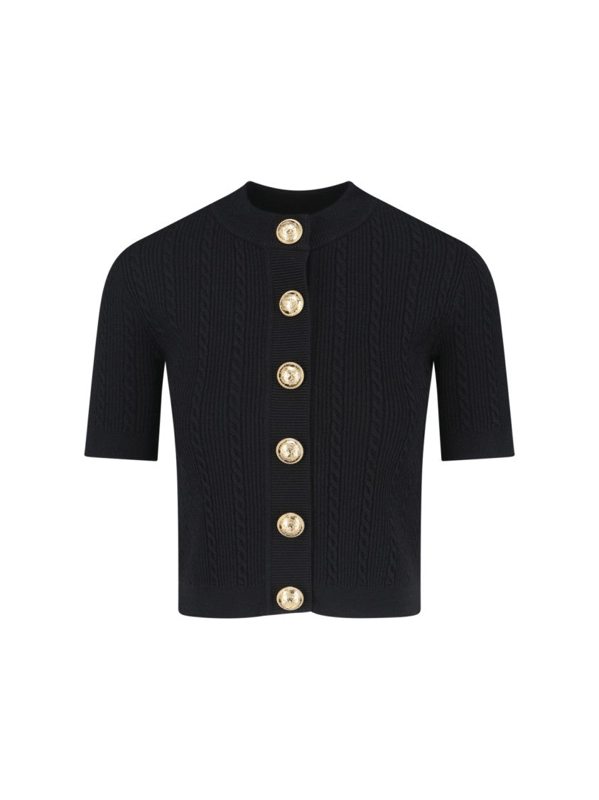 Balmain Knit Cardigan – Black