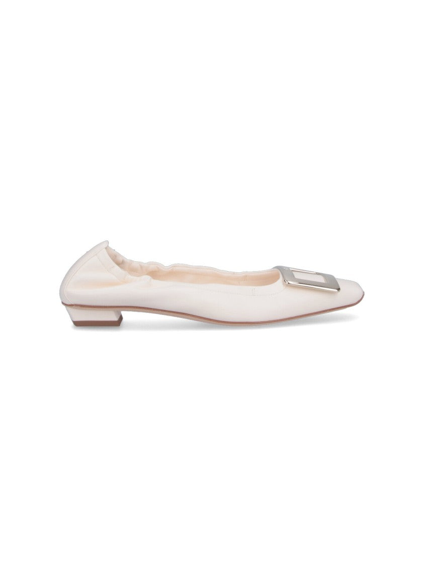 Roger Vivier Ballerine Flats With Draped Nappa Leather